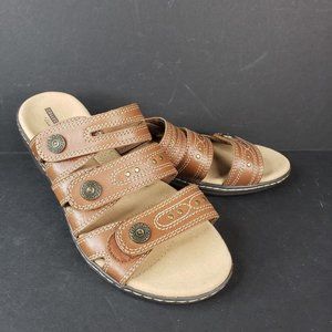 Clark's Collection Sandals Women 9.5 M Adj Straps
